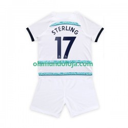 Camisola Chelsea Sterling 17 Criança Equipamento Segundo 2022-2023 Manga Curta